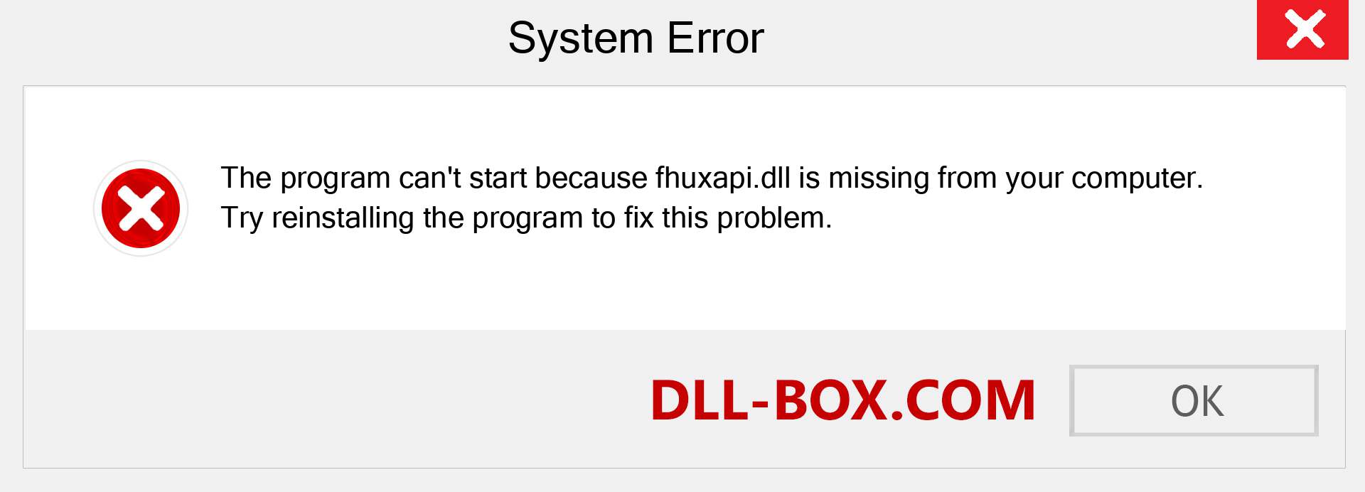  fhuxapi.dll file is missing?. Download for Windows 7, 8, 10 - Fix  fhuxapi dll Missing Error on Windows, photos, images